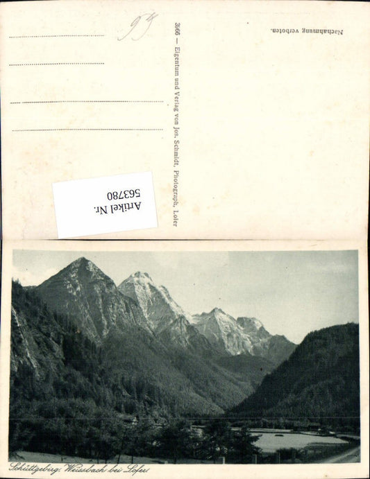 563780,Schüttgebirg Weissbach b. Lofer Weißbach bei Lofer