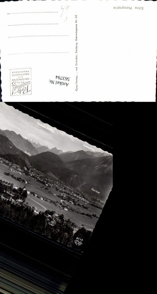 563794,Foto Ak Golling an der Salzach b. Salzburg Gipfelkarte pub Cosy 2114