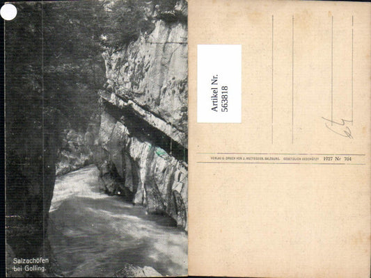 563818,Salzachöfen b. Golling Schlucht