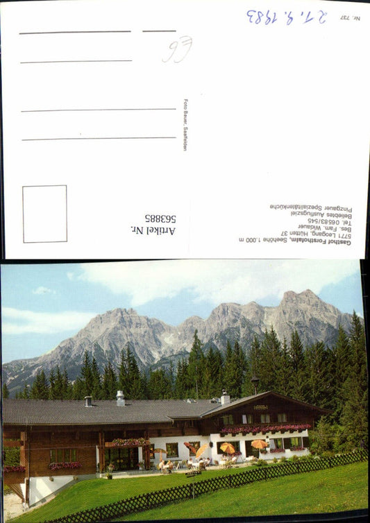 563885,Leogang Gasthof Forsthofalm 1983