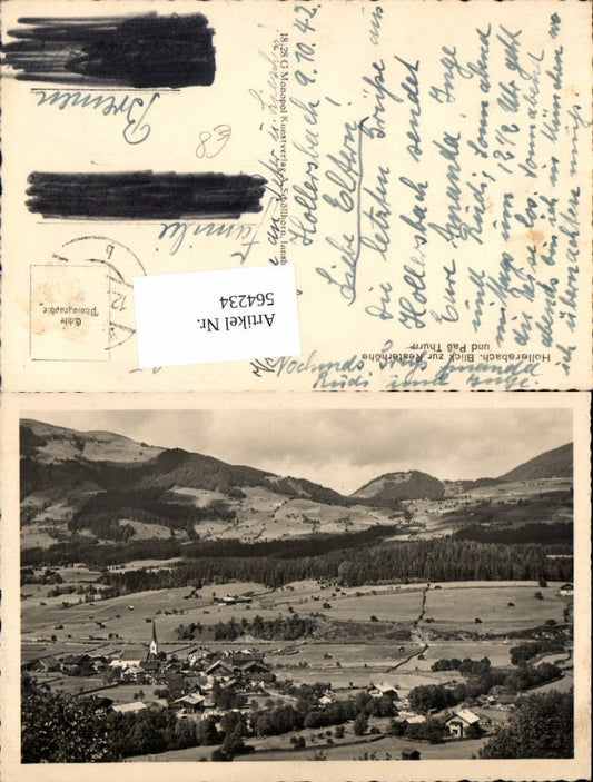 564234,Foto Ak Hollersbach im Pinzgau Blick zur Resterhöhe u. Paß Thurn