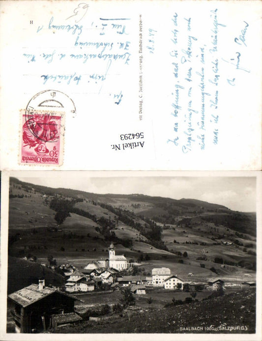 564293,Foto Ak Saalbach Saalbach-Hinterglemm Ansicht