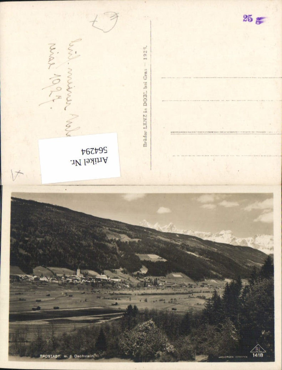 Alte Ansichtskarte – Old Postcard