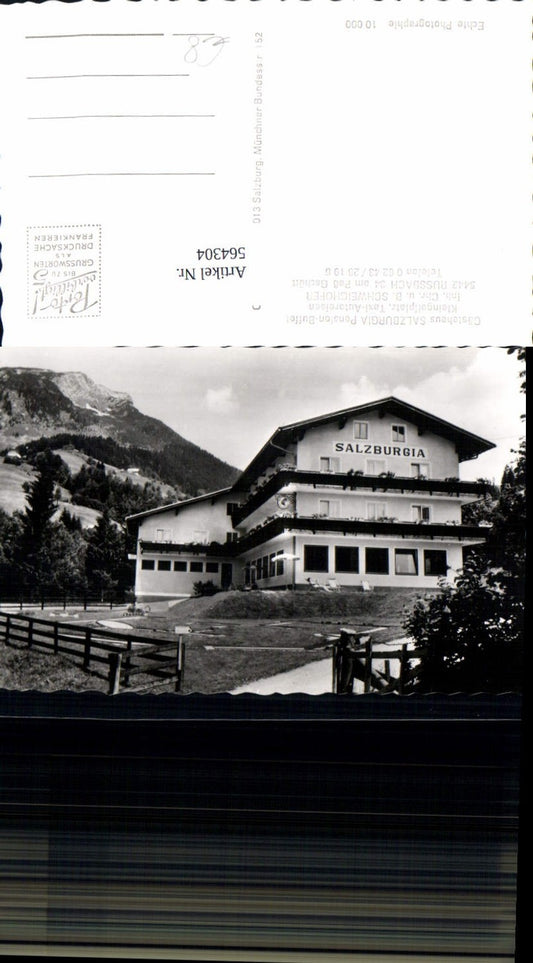 564304,Foto Ak Rußbach am Paß Gschütt Gästehaus Salzburgia Pension