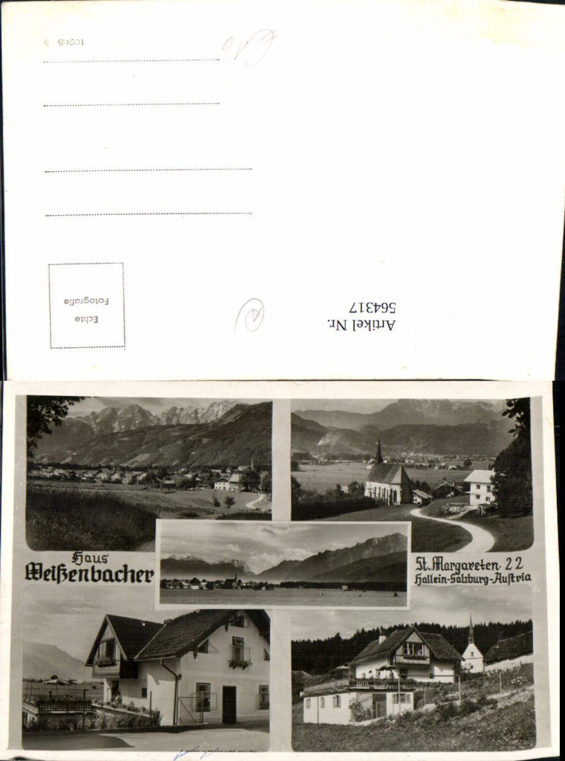 564317,Mehrbild Ak St Margareten Bad Vigaun Haus Weißenbacher