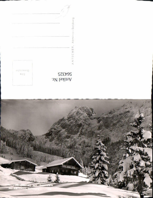 564325,Foto Ak Koralpe m. Traunstein b. Abtenau Winteransicht