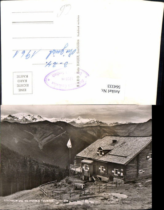 564333,Foto Ak Lochalm geg. d. Hohen Tauern Saalbach-Hinterglemm