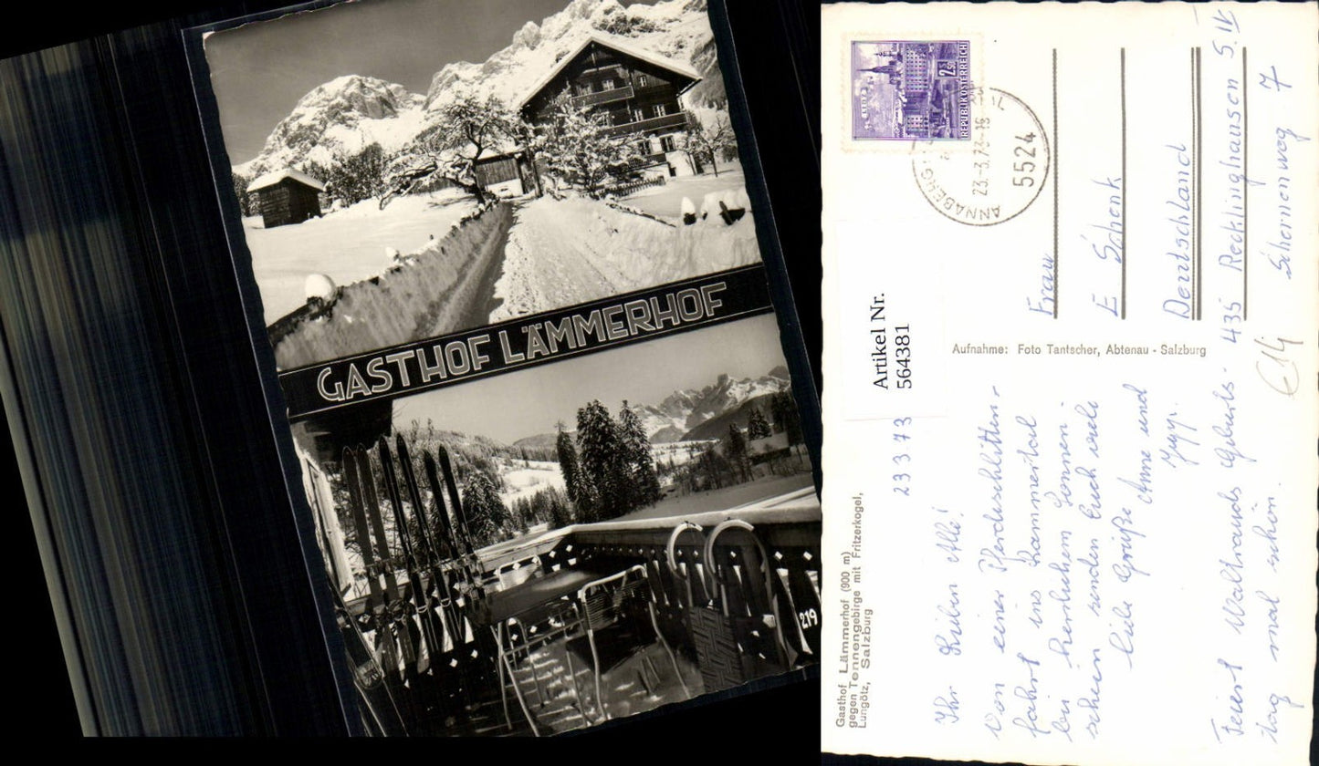 564381,Mehrbild Ak Annaberg-Lungötz Gasthof Lämmerhof