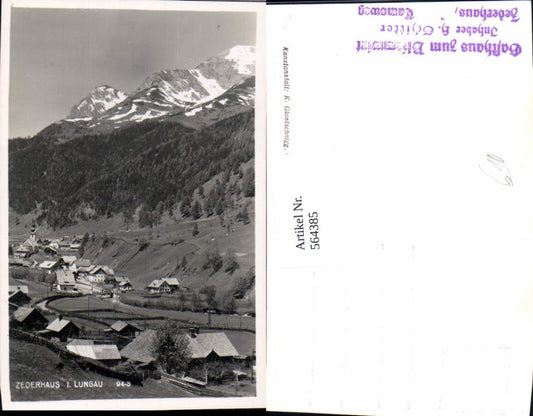 564385,Foto Ak Zederhaus im Lungau Totale