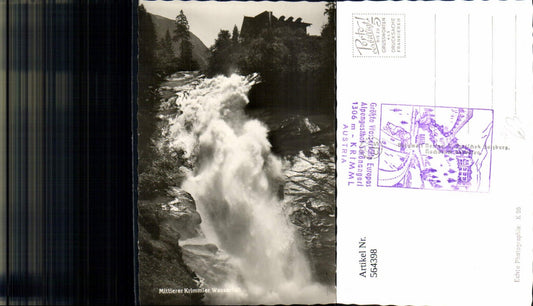 564398,Foto Ak Krimml Mittlerer Wasserfall