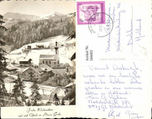 564402,Foto Ak Mariapfarr im Winter Weihnachten