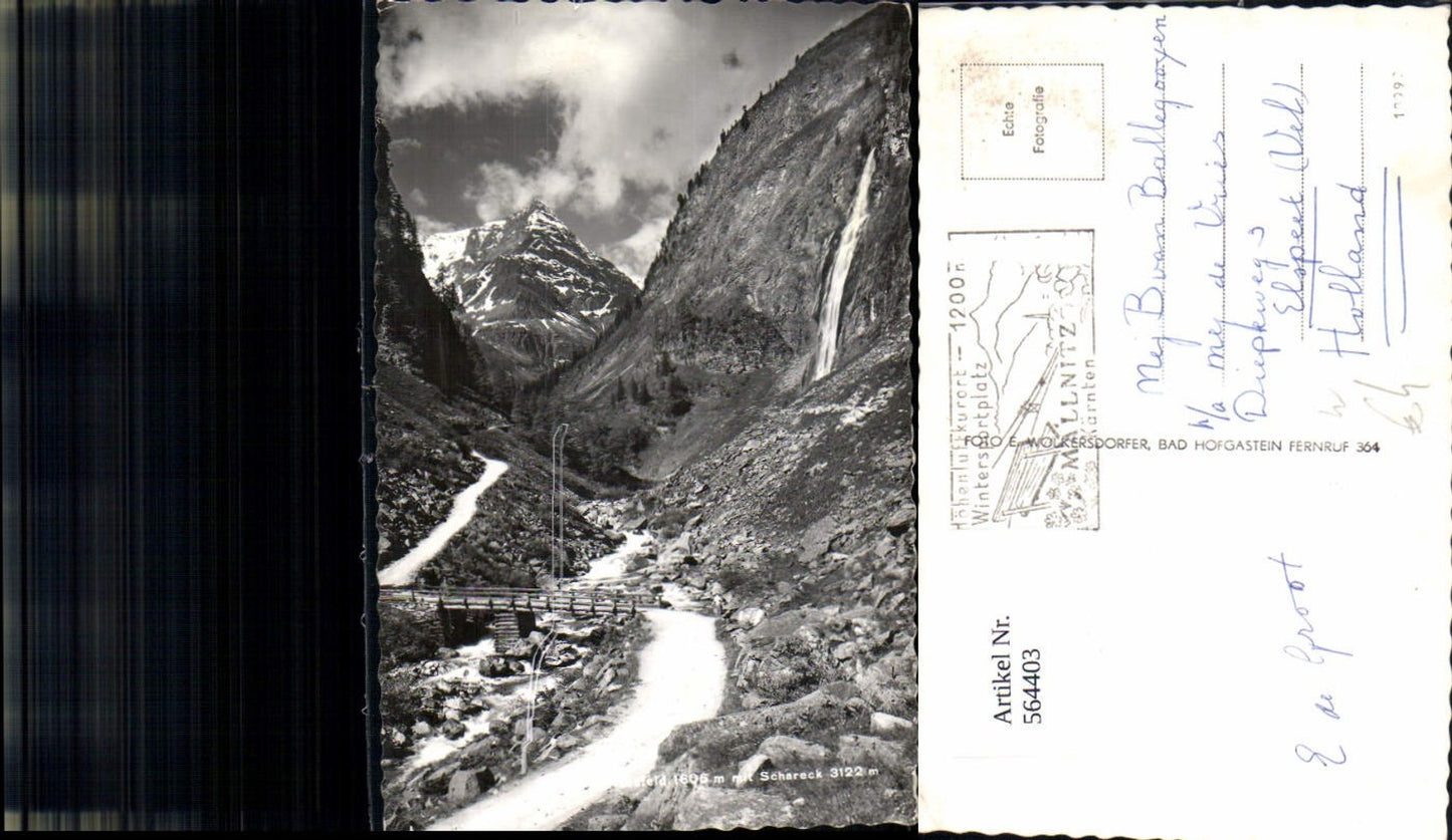 564403,Foto Ak Nassfeld m. Schareck Mallnitz
