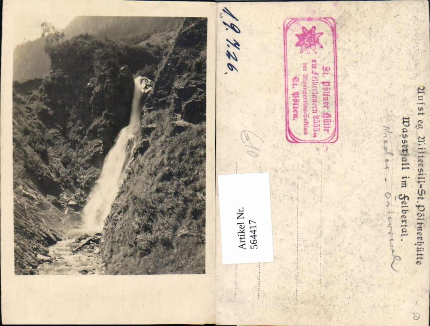 564417,Hintersee b. Mittersill Schleierfall Wasserfall Felbertal