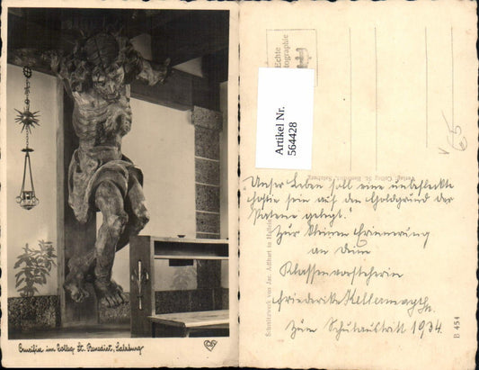 564428, Photo Ak Salzburg Crucifix in the College St Benedict Cross Religion pub Cosy