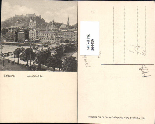 564439, Salzburg State Bridge, Bridge, Carriage Pub, Würthle &amp; Son, 16 d
