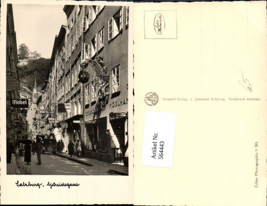 564443, Photo Ak Salzburg Getreidegasse Automobile Oldtimer