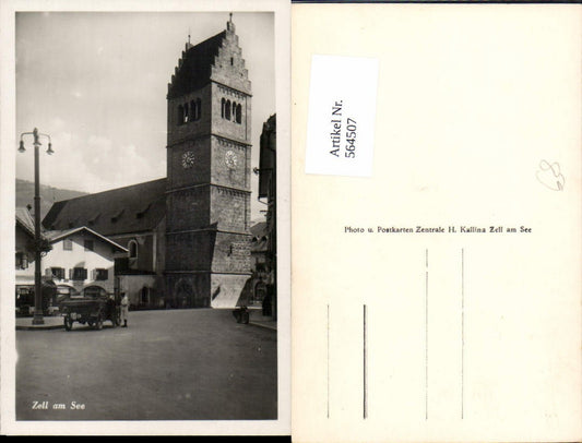564507,Zell am See LKW Straßenansicht Kirche