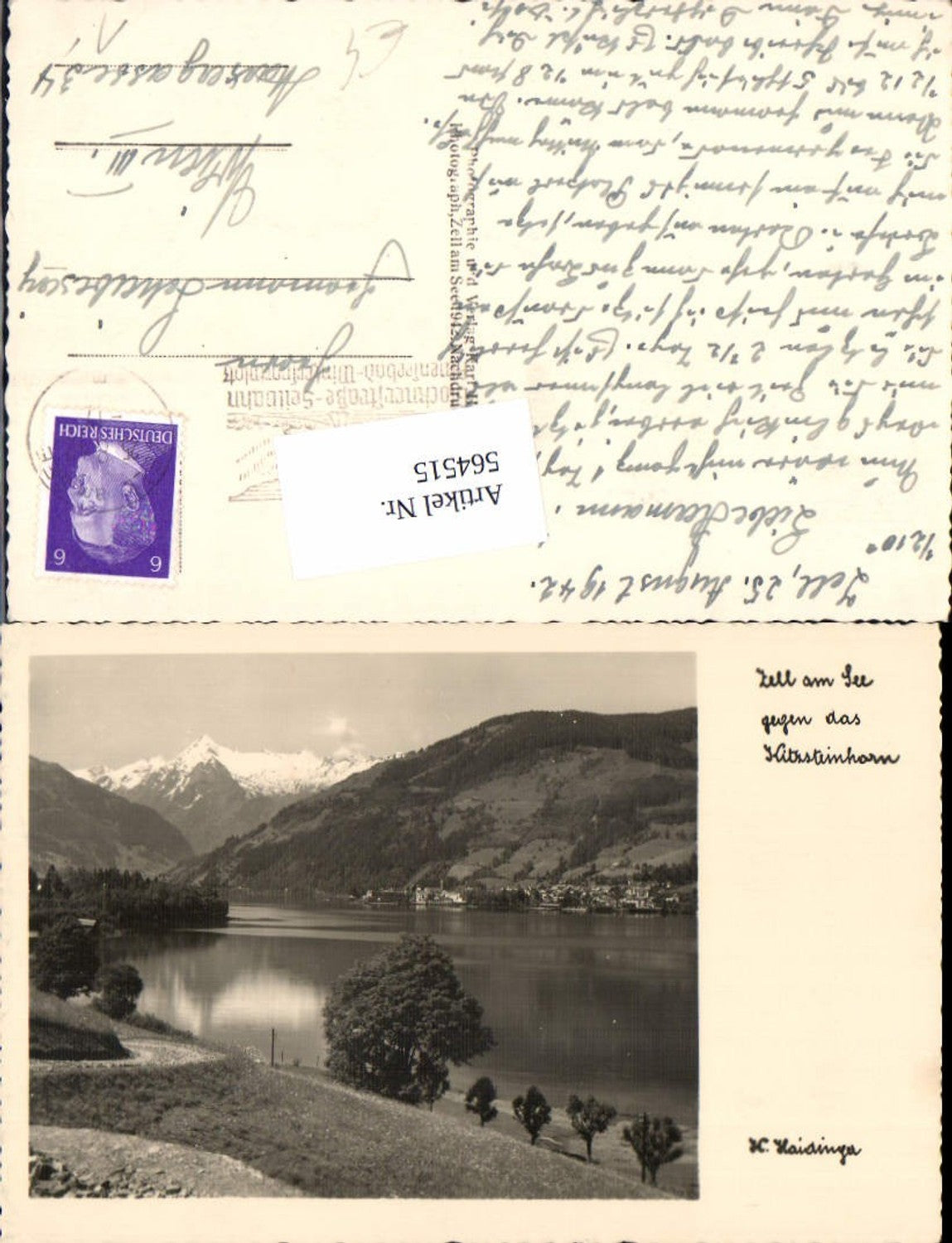 564515,Zell am See Zeller See Kitzsteinhorn pub Haidinger