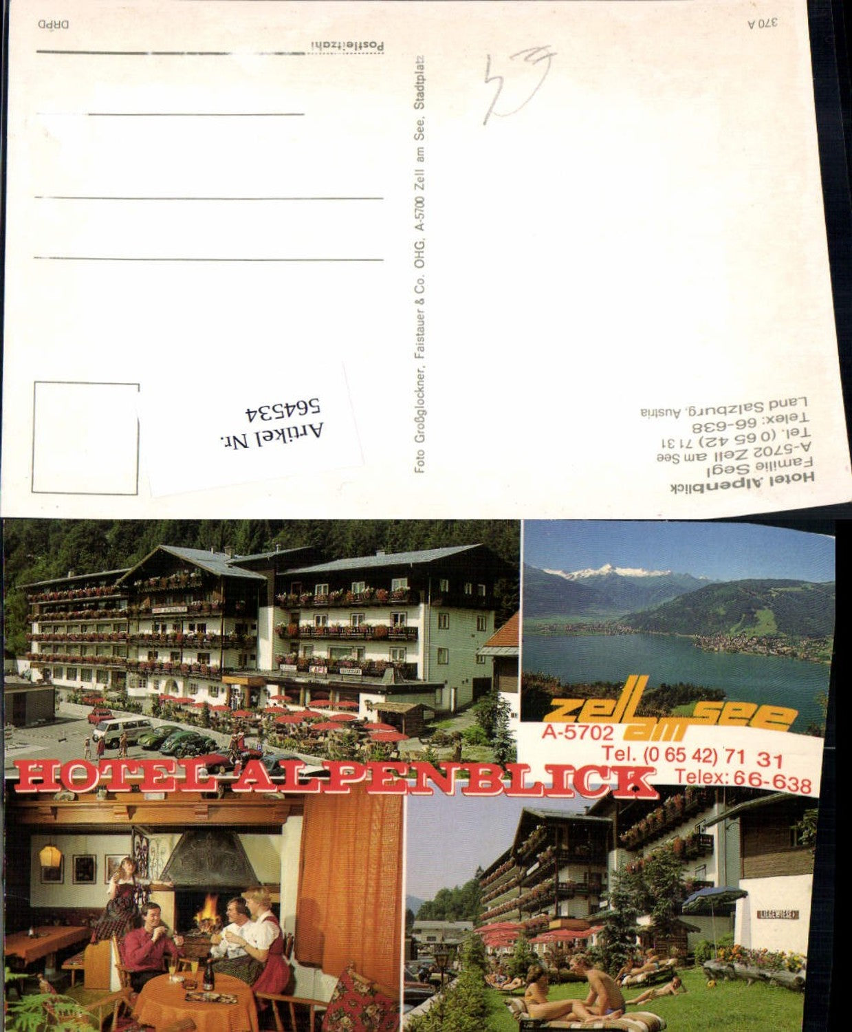 564534,Zell am See Hotel Alpenblick VW Käfer Oldtimer Auto