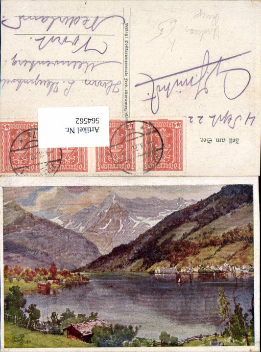 564562,tolle Künstler AK Andreas Ruep Zell am See