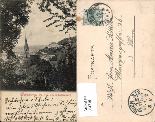 564716, Salzburg Mönchsberg, plot 1902, pub Würthle 8038