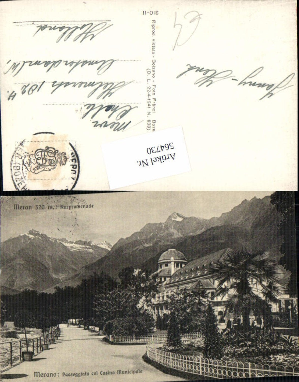 Alte Ansichtskarte – Old Postcard