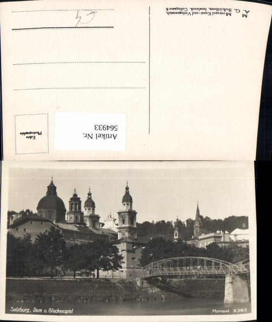 564933, Photo of Salzburg Cathedral and Glockenspiel Bridge