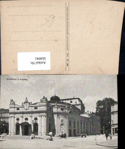 564941, Salzburg City Theatre, Old View, Woman with Umbrella, Fashion