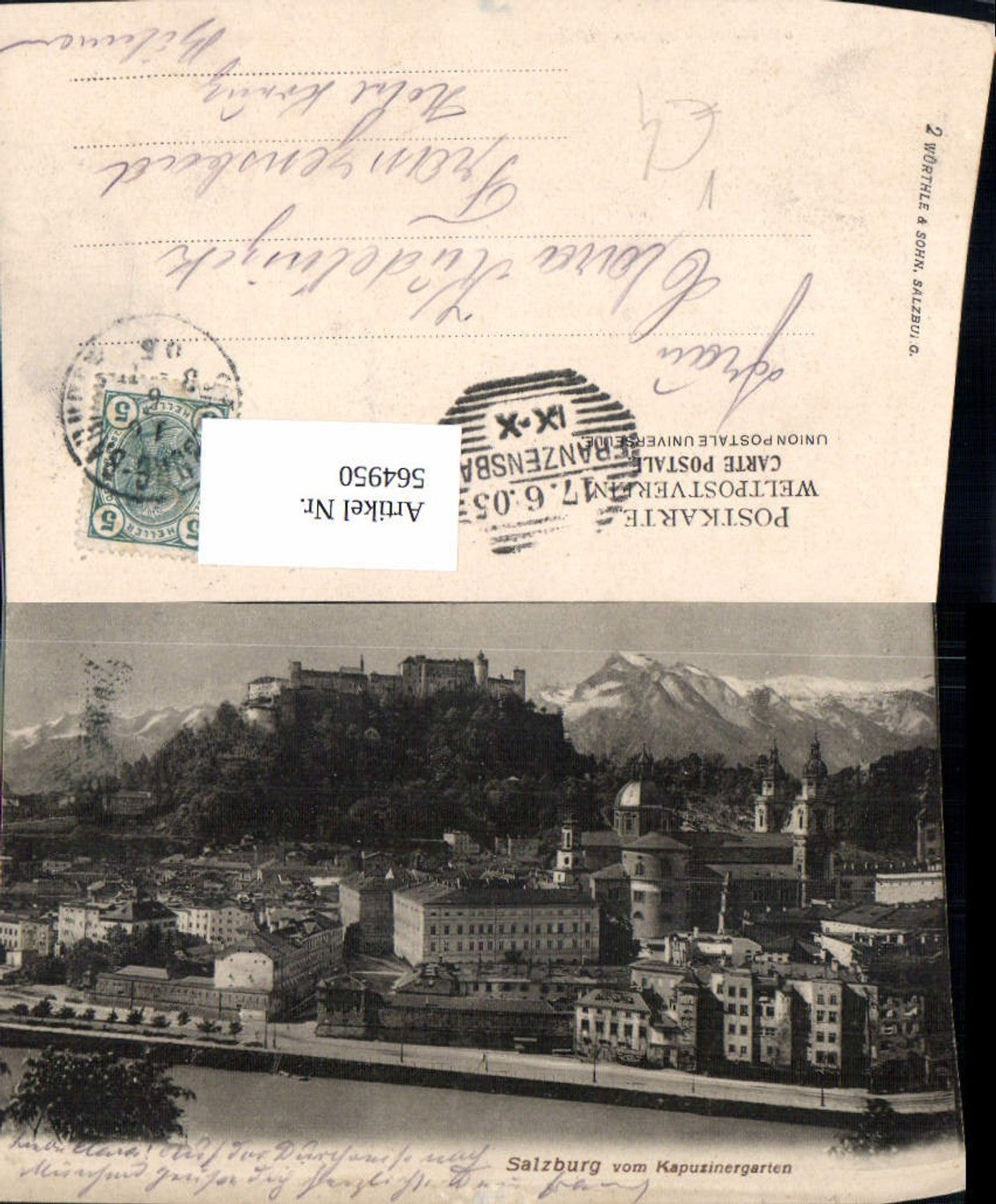 564950, Salzburg v. Kapuzinergarten pub Würthle u. Sohn 2