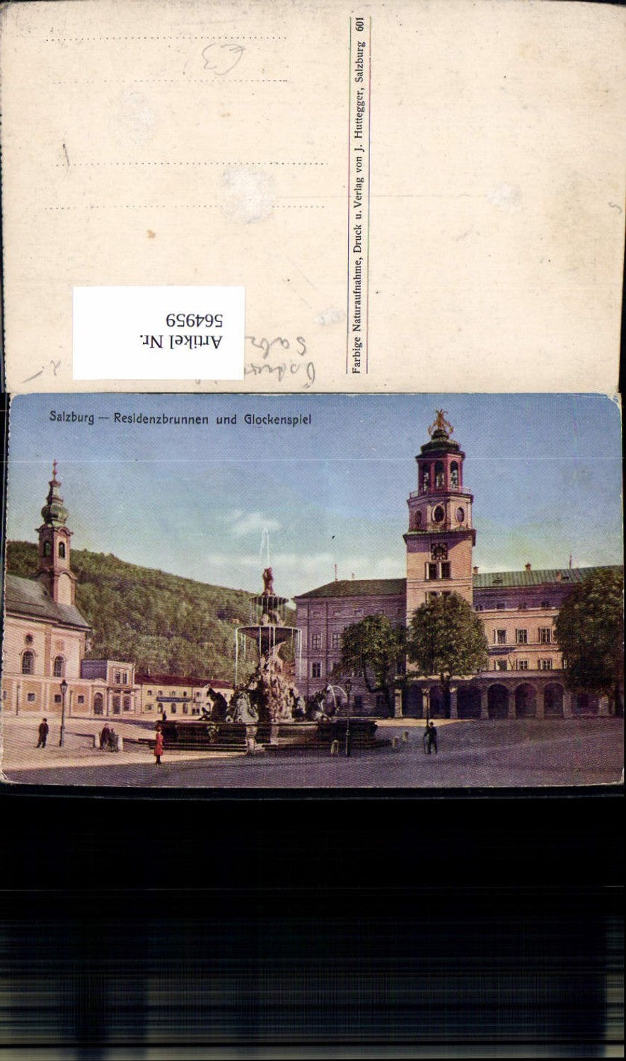 564959, Salzburg Residenzplatz and Glockenspiel Fountain