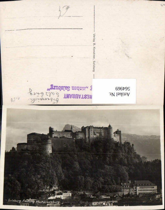 564969, Photo Ak Salzburg Hohensalzburg Fortress