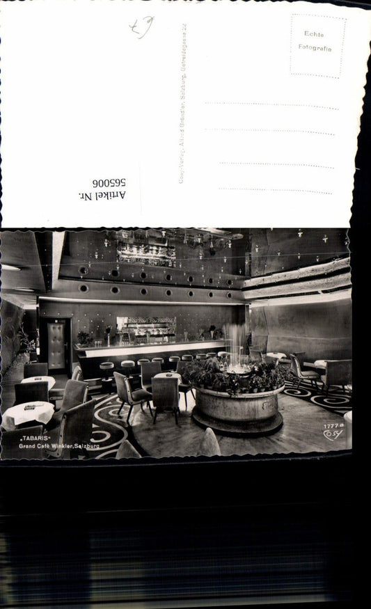 565006, Photo Ak Salzburg Grand Cafe Winkler Interior view Tabaris Fountain pub Cosy 1777a
