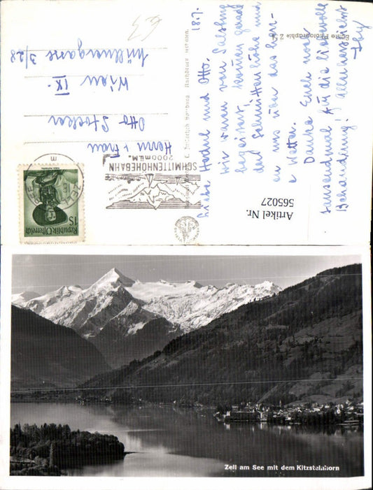 565027,Foto Ak Zell am See  m. d. Kitzsteinhorn