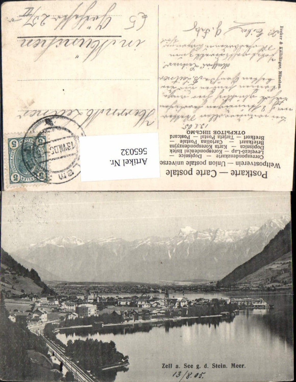 565032,Zell am See g. d. Stein. Meer