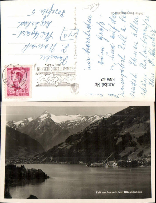 565042,Foto Ak Zell am See mit dem Kitzsteinhorn