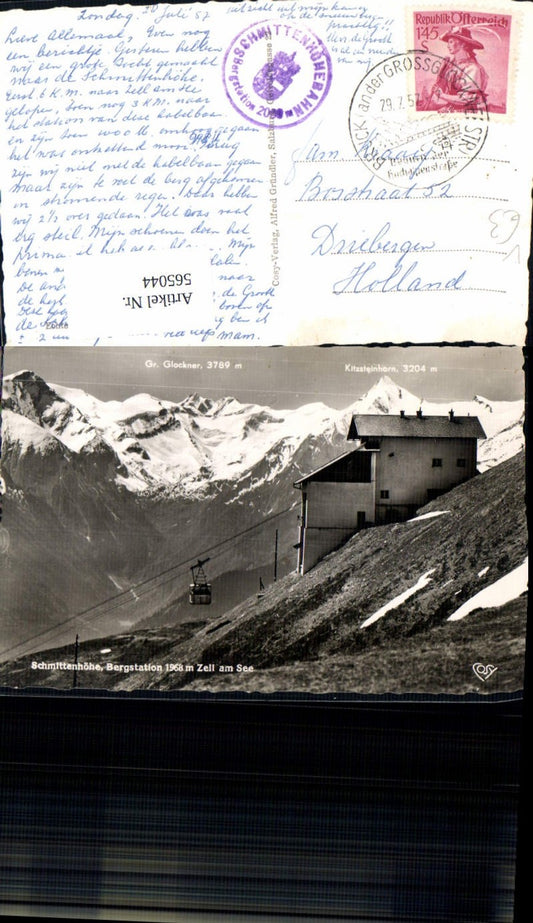 565044,Foto Ak Schmittenhöhe Bergstation Zell am See Seilbahn Bergbahn pub Cosy