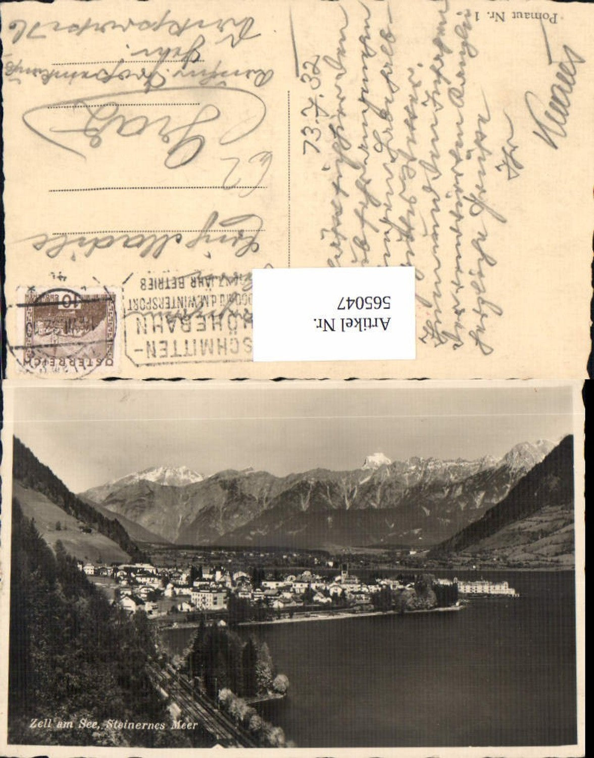 565047,Foto Ak Zell am See Steinernes Meer