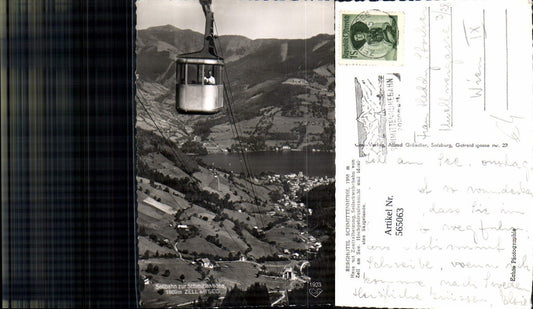 565063,Foto Ak Zell am See Seilbahn zur Schmittenhöhe Bergbahn Gondel
