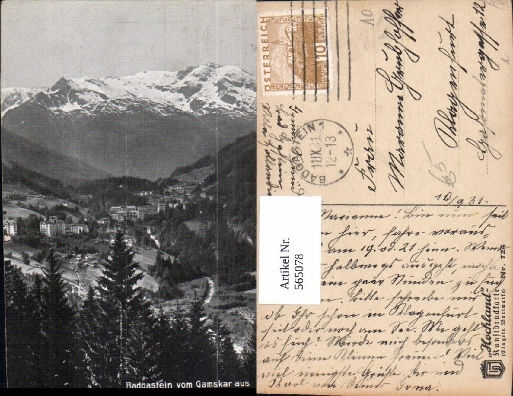 Alte Ansichtskarte – Old Postcard