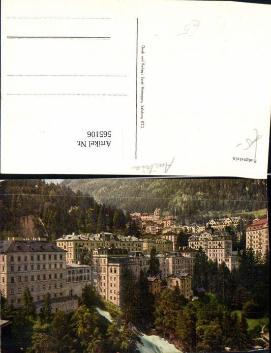 565106,Bad Gastein Ansicht m. Wasserfall