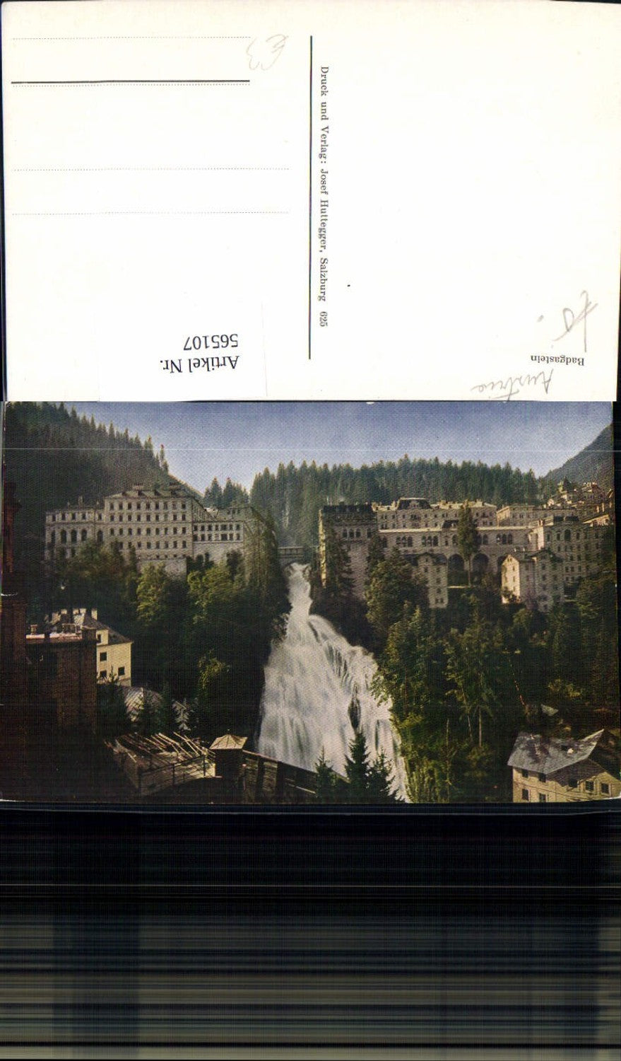 565107,Bad Gastein Ansicht m. Wasserfall