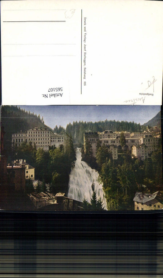 565107,Bad Gastein Ansicht m. Wasserfall