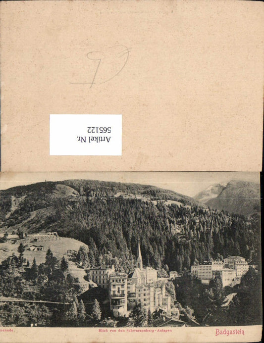 565122,Bad Gastein Blick v. d. Schwarzenberg-Anlagen