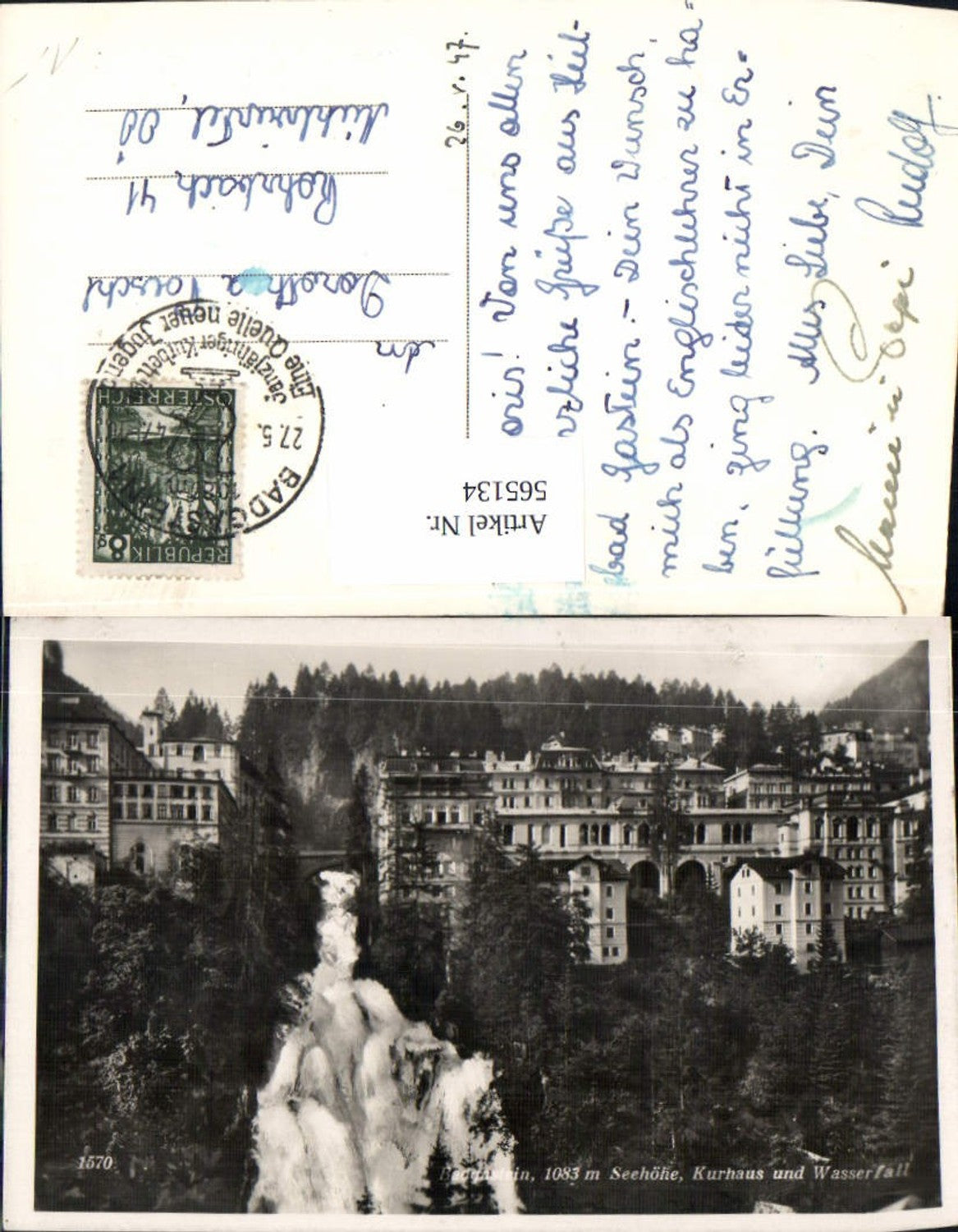 565134,Bad Gastein Kurhaus u. Wasserfall pub Kilophot 21271