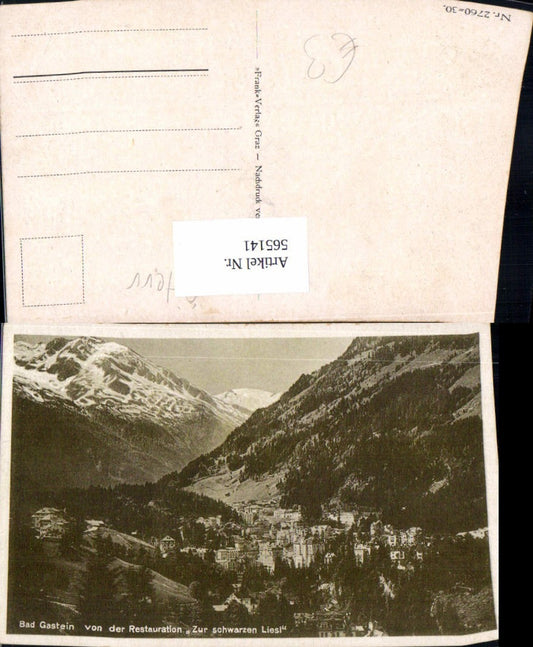 565141,Bad Gastein v. d. Restauration Zur schwarzen Liesl