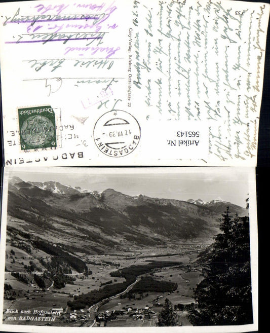 565143,Blick n. Bad Hofgastein v. Bad Gastein