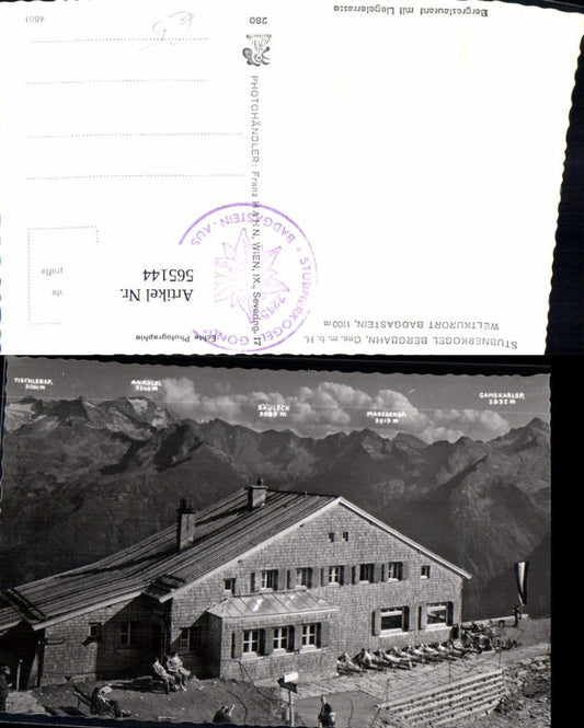 565144,Foto Ak Bad Gastein Stubnerkogel Bergbahn Bergrestaurant m. Liegeterrasse