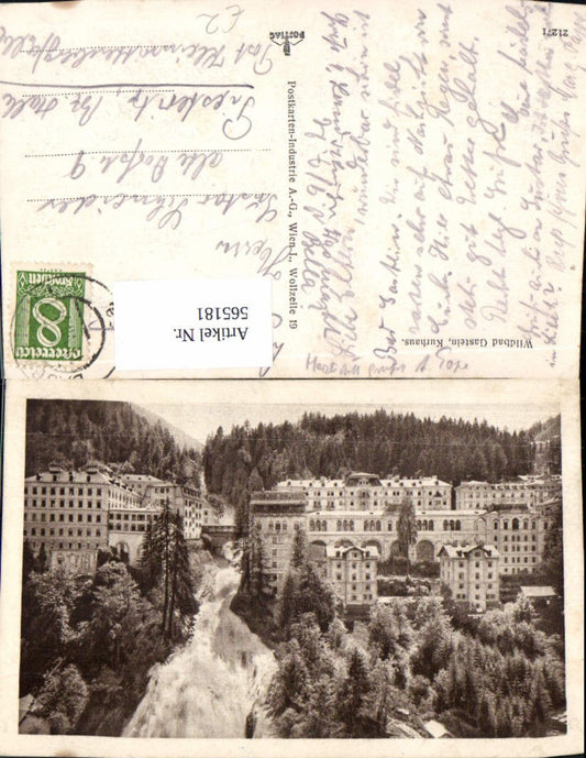 565181,Bad Gastein Kurhaus mit Wasserfall
