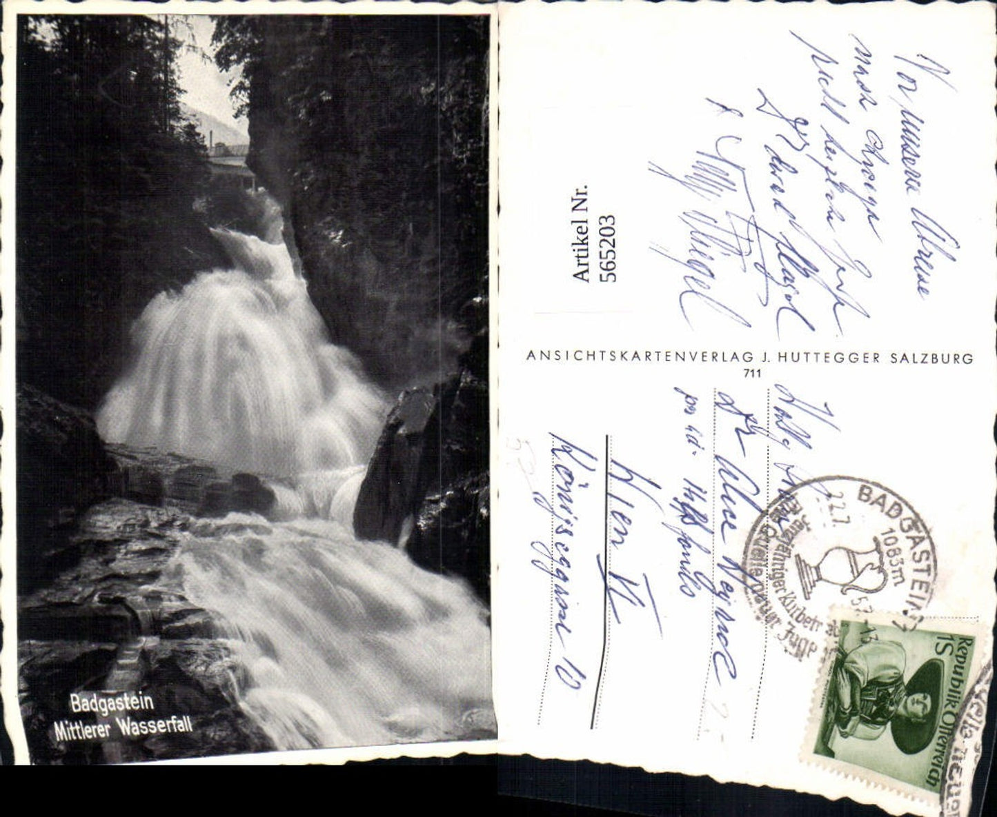 565203,Bad Gastein Mittlerer Wasserfall pub J. Huttegger