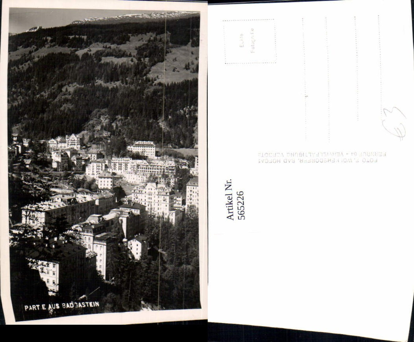 565226,Foto Ak Partie aus Bad Gastein